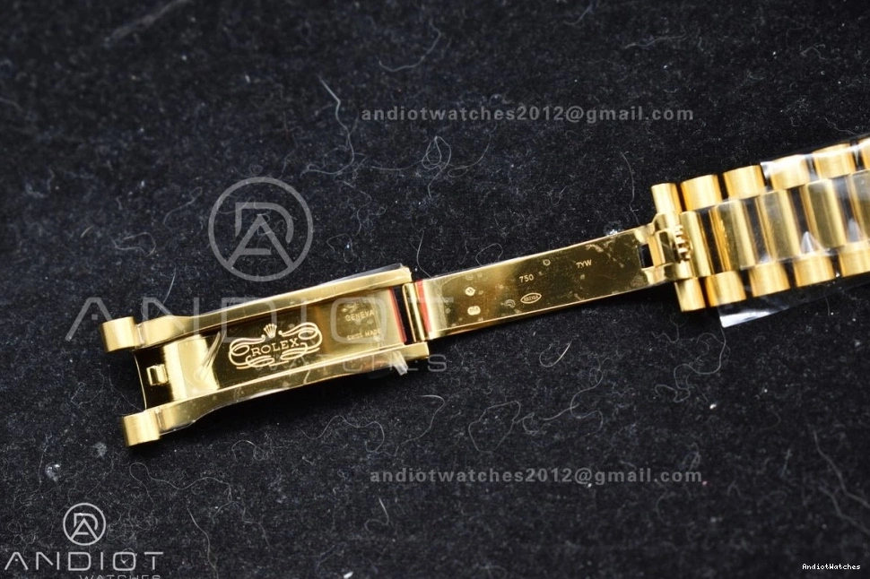 YG Bracelet 658 1:1 40 Weight) Edition Gold Dial Day VR3255 Date Best ARF (Gain Stretchable President 228238 On Roman 0523